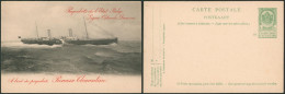 EP Au Type Carte Paquebot "Ostende-Douvres" (SBEP N°3, Princesse Clémentine) 5ctm Vert / Neuve. - Liner Cards