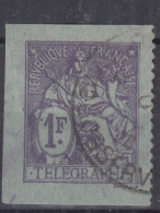 ⁕ France 1928 ⁕ Telegraphe 1 F. Stationery ⁕ 1v Used - Telegraphie Und Telefon