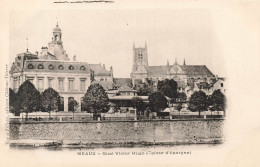 FRANCE - Meaux - Quai Victor Hugo - Caisse D'epargne - Carte Postale Ancienne - Meaux