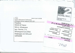 Port Payé - Lettre Pour L'Ukraine En Retour - Storia Postale