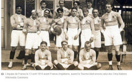 Sports > Rugby Equipe De France De Rugby 13 Avril 1914 REPRODUCTION - Rugby