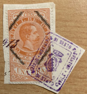 Una Lira Di Stato Civile - Revenue Stamps