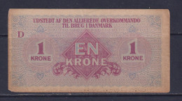 DENMARK - 1945 Allied Supreme Command 1 Krone Circulated Banknote - Danimarca