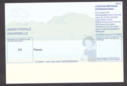 UPU - Coupon-réponse International - CN 01 - France - Alphabétisation - Neuf - Reply Coupons