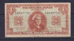 NETHERLANDS - 1945 1 Gulden Circulated Banknote - 1  Florín Holandés (gulden)