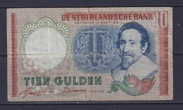 NETHERLANDS - 1953 10 Gulden Circulated Banknote - 10 Gulden
