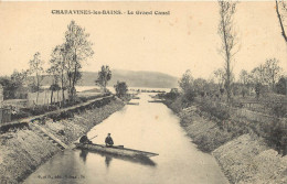 (RIAS) 38 CHAVARINES-LES-BAINS. Le Passeur Et Le Facteur En Barge Sur Grand  Canal - Charavines
