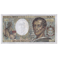 France, 200 Francs, Montesquieu, 1985, U.029, TTB, Fayette:70.05, KM:155a - 200 F 1981-1994 ''Montesquieu''