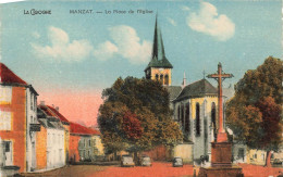FRANCE - Manzat - La Place De L'église - Carte Postale Ancienne - Manzat