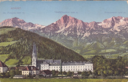 E3443) ADMONT - Gr. Pyhrgas - Scheiblingstein - Kreuzmauer - Kirche U. Stift Im Vordergrund ALT! 1912 - Admont