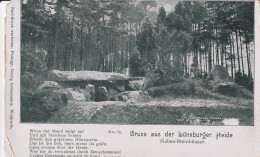 HÜNENGRAB / DOLMEN / MENHIRE - Sieben Steinhäuser, Lüneburger Heide, Ca. 1905, Kl. Eckmangel - Dolmen & Menhire