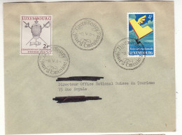 Luxembourg - Lettre FDC De 1954 - Oblit Luxembourg - Escrime - Valeur 60 Euros - - Lettres & Documents
