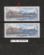 Variété De 2010 Neuf**  Y&T N° 4454 Bleu-clair Décalé - Unused Stamps