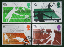 Racket Sport Tennis (Mi 727-730) 1977 Used Gebruikt Oblitere ENGLAND GRANDE-BRETAGNE GB GREAT BRITAIN - Used Stamps