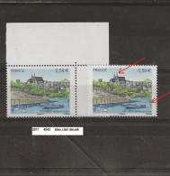 Variété De 2011 Neuf** Y&T N° 4543 Bleu-clair Décalé - Unused Stamps