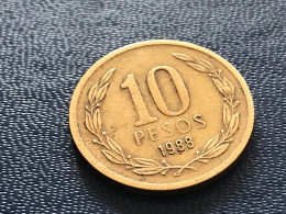 Münze Münzen Umlaufmünze Chile 10 Pesos 1988 - Chili