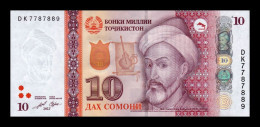 Tajikistán 10 Somoni 2022 (2023) Pick 24e New Sc Unc - Tagikistan