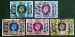 SILVER JUBILEE QE II (Mi 739-743) 1977 Used Gebruikt Oblitere ENGLAND GRANDE-BRETAGNE GB GREAT BRITAIN - Usati