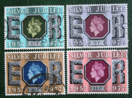 SILVER JUBILEE QE II (Mi 739-742) 1977 Used Gebruikt Oblitere ENGLAND GRANDE-BRETAGNE GB GREAT BRITAIN - Used Stamps