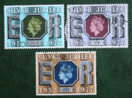 SILVER JUBILEE QE II (Mi 739-741) 1977 Used Gebruikt Oblitere ENGLAND GRANDE-BRETAGNE GB GREAT BRITAIN - Used Stamps
