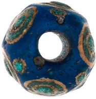 Fayence Augenperle Um 1500/800 V. Chr. Durchmesser 15 Mm. Vgl. Hui Li Fig. 7:04. Solche Perlen Wurden In Jiangling, Prov - China