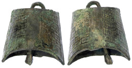 Bronze-Glockengeld, Wohl Chunqiu-Periode Ca. 770/446 V. Chr. 55 X 40 X 46 Mm. Sehr Schön, Fundbelag Exemplar Der Teutobu - Chine