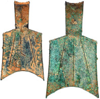 Bronze-Spatengeld Mit Hohlem Griff Ca. 400/300 V. Chr. "sloping Shoulder", Legende "Wu" (Stadt Wu In Liang Oder Jin). 25 - Chine
