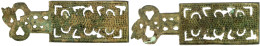 Sogenanntes Reibeisen "Lung Niu Hsing" Der Frühen Chou-Zeit. Bronze, 130 X 43 Mm. Sehr Schön. Coole 6802. Grundmann N49. - Cina