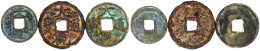 3 Münzen: 1 Und 2 Cash Bronze, 2 Cash Eisen O.J.(1107/1110). Da Guan Tong Bao. Sehr Schön. Hartill 16.418, 421, 422. - Cina