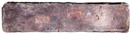 Silberbarren Zu 23 Taels. 850,72 G. Zwei Stempel: "元記" (Yuan Bank) Und "紋銀" (Feinsilber). Sehr Schön, Schlagstellen, Seh - China