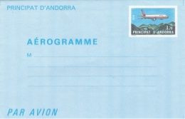 ANDORRE - Aérogramme - 1985 - N° 1 ** - 3.70 FR - Stamped Stationery & Prêts-à-poster