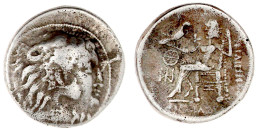 Tetradrachme, Imitation Des Makedonischen Typs Philipp III. Kopf Alexanders Des Großen/Zeus Nikophorou Thront L. 14,44 G - Celtic