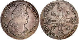 Ecu Aux 8 Ls 2. Typ 1704 X, Amiens. Überprägungsspuren. Gutes Sehr Schön. Gadoury 224. - 1643-1715 Luis XIV El Rey Sol