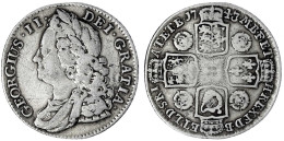 Shilling 1743, Roses. Fast Sehr Schön. Seaby 3702. - Andere & Zonder Classificatie