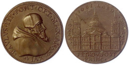 Bronzemedaille 1550 Von Alessandro Cesati, A.d. Hl. Jahr. 34 Mm. Prägung Um 1800 Von Den Originalstempeln. Vorzüglich, ü - Autres & Non Classés