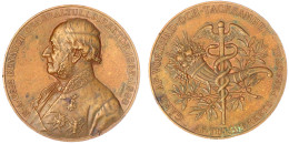 Bronzemedaille 1888 Von Lindberg. Nils Axel Bennich (1817-1904), Chef Der Schwedischen Zollbehörde. 58 Mm. Sehr Schön/vo - Suède