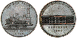 Bronzemedaille 1837 A.d. Eröffnung Der Kaiser-Ferdinand-Nordbahn. 41 Mm. Vorzüglich. Slg. Wurzbach 6859. - Gold Coins