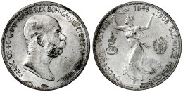 5 Kronen 1908, Regierungsjubiläum. Vorzüglich, Randfehler, Kl. Kratzer. Jaeger/Jaeckel 397. - Pièces De Monnaie D'or