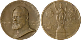 Bronzemedaille Von Schwegerle 1914 A.d. Jahrhundertfeier In Würzburg. 50 Mm. Vorzüglich, Kl. Kratzer. Hasselmann 96. - Other & Unclassified