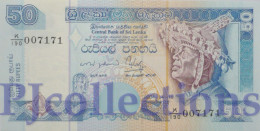 SRI LANKA 50 RUPEES 2004 PICK 110c UNC LOW & GOOD SERIAL NUMBER "007171" - Sri Lanka