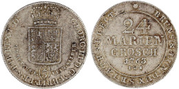 24 Mariengroschen (2/3 Taler Feinsilber) 1763 IWS (Jonhan Wilhelm Schlemm), Clausthal. Sehr Schön. Welter 2817. Fiala 46 - Autres & Non Classés