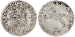 2/3 Taler Feinsilber 1692 JJ.J, Celle. Wappen/springendes Ross. Sehr Schön, Leichte Prägeschwäche, Selten. Welter 1588.  - Autres & Non Classés