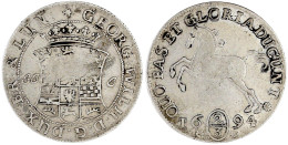 2/3 Taler 1694 JJ.J, Celle. Wappen/springendes Ross. Sehr Schön, Leichte Prägeschwäche, Selten. Welter 1589. Fiala 1516/ - Autres & Non Classés