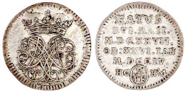 Sterbe- 2 Pfennig 1704, Braunschweig. Gekröntes Monogramm Aus Den Verschlungenen Buchstaben RA/6 Zeilen Schrift. Fast Vo - Autres & Non Classés