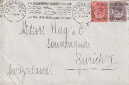 Afrique Du Sud Lettre Johannesburg Pour La Suisse 1924 - Covers & Documents