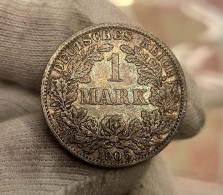 Alemania Germany 1 Mark Wilhelm II 1905 A Berlín Km 14 Plata - 1 Mark