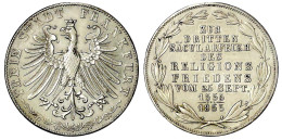 Gedenkdoppelgulden 1855. Religionsfrieden. Vorzüglich, Kl. Randfehler. Jaeger 49. Thun 138. AKS 42. - Autres & Non Classés