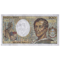 France, 200 Francs, Montesquieu, 1987, G.046, TTB+, Fayette:70.07, KM:155b - 200 F 1981-1994 ''Montesquieu''