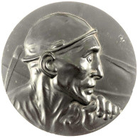 Große Kohle-Medaille O.J. Von Meunier. Büste Eines Bergmanns Mit Geschulterter Hacke. 161 Mm. Vorzüglich, Randfehler. Mü - Unclassified
