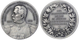 Silbermedaille 1909 A.d. 25j. Bestehen Des Verbandes Der Brieftauben-Liebhaber-Vereine. Unif. Brb. Karl Graf V. Alten-Li - Ohne Zuordnung